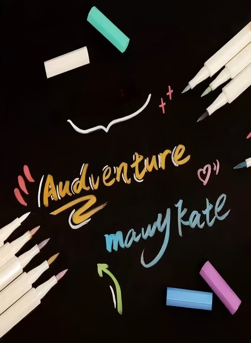 مجموعة أقلام رسم معدنية مكونة من 12 قطعة مختلطة 12 لونًا دائمًا، مقاوم للماء، حبر غير سام للحرف اليدوية، فن الراتنج، سجل القصاصات، رسم البطاقة السوداء، ديكورات رمضان، يعمل على الخشب والزجاج والمعادن والبلاستيك والسيراميك - Image 3